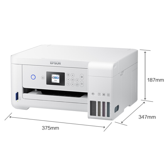 爱普生（EPSON）墨仓式L4166 （优雅白）彩色无线多功能一体机 （打印 复印 扫描 wifi 自动双面）